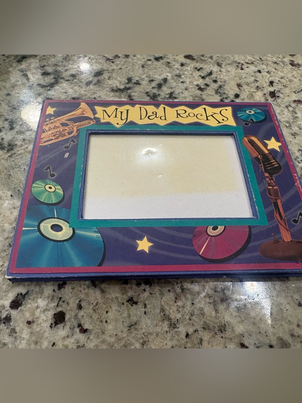 My Dad Rocks cardboard like picture frame
